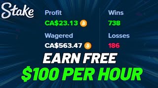 EARN OVER 100$ PER HOUR USING THIS DICE STRATEGY ON STAKE!!