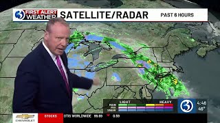 Technical Discussion: First Alert Weather Days, initially for rain and wind then snow flakes for...