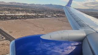 United 737-800 Smooth Landing into VEGAS!