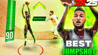 90 3pt rating + this JUMPSHOT = BROKEN in NBA 2K25! BEST JUMPSHOT for ALL 3pt RATINGS