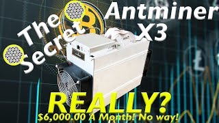 antminer x3 profitability bitmain batch 1 new asic miner hardware cryptonight scrypt - $6,000 month