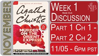 Week 1 Discussion - Murder on the Orient Express