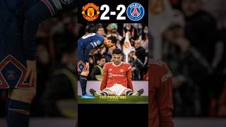 The Day GOAT Showed Messi, Neymar & Mbappe Who is the Boss | Man United vs PSG #football #shorts