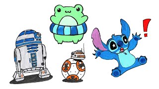 R2-D2 and BB-8 | Frog | Lilo & Stitch