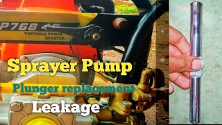 Sprayer Pump Repair | Plunger Changing | 4 Stroke Sprayer #sprayerpump #4stroke #sprayer