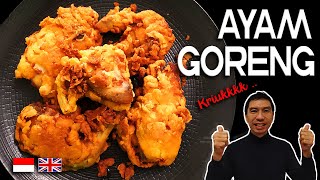 AYAM GORENG KRIUKKK MAKNYUSS !  || DELICIOUS CRUNCHY FRIED CHICKEN