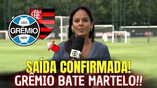 POR ESSA NINGUÉM ESPERAVA! SAÍDA DE MEDALHÃO CONFIRMADA NO GRÊMIO! NOTICIAS DO GRÊMIO HOJE!