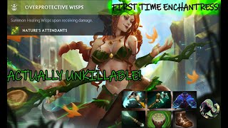 First Time Enchantress | Hard Support Heal Facet | Laning Stage & Highlights