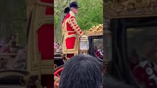 Prince louis smiling & waving in carriage at the coronation