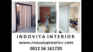 PENYEKAT RUANGAN  BOGOR, PINTU LIPAT PVC BOGOR.  WA 0812 56 161720