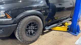 Replacing Rear Air Bag Suspension Springs 2018 Dodge Ram 1500 Rebel Black