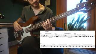 Overlord - Dirty Projectors Bass Cover Lesson #bass #basslesson #musictheory #tabs #music #basscover