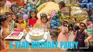 Magic Show |5 Year  Birthday Party of my Daughters Friend at Lake Mall Barbeque Nation