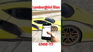 Lamborghini sian Cheat Code in Indian bike driving 3d || Indian bike driving 3d new update #shorts