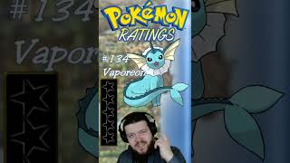 134 Vaporeon Pokémon Ratings #Shorts