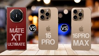 Huawei Mate XT Ultimate vs iPhone 16 Pro vs iPhone 16 Pro Max