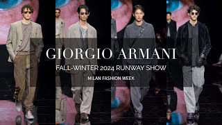 GIORGIO ARMANI 'The Look' Desfile Otoño-Invierno 2024 en la semana de la moda de Milán