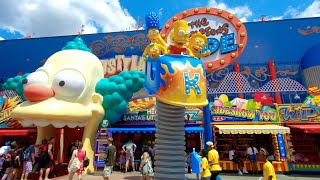 The Simpsons Springfield Area 2022 Universal Studios Orlando | Walking Tour