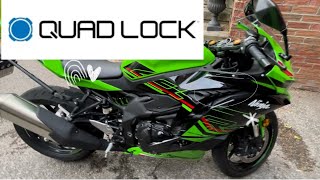 DIY Quad Lock 🔒 Install IPhone 📱ZX4RR Kawasaki