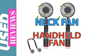 Handheld Fan USB Fan Rechargeable Electric Fan Detachable Neck Fans Portable Fan USEDREVIEWS