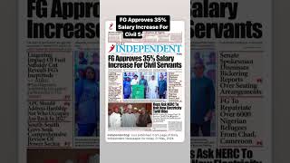 FG Approves 35% Salary Increase For Civil Servants