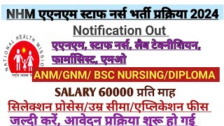 NHM STAFF NURSE VACANCY 2024 l STAFF NURSE VACANCY 2024 l NURSING VACANCY l NHM STAFF NURSE VACANCY