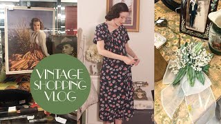 Quick Little Antique Shopping Vlog + Haul | 1930s and 1940s | Carolina Pinglo