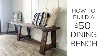 How to build a Dining Bench!