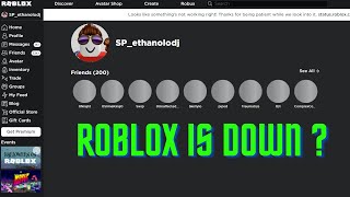 POV : I try play roblox but roblox is down.