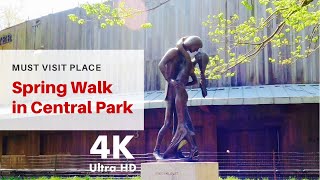 Spring Walk in Central Park NYC 4K Ultra HD