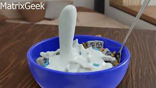 MILK CEREAL SIMULATED