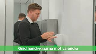 Applicering av kräm efter arbetet