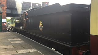 GWR 3802 departure - Loughborough to Leicester North, GCR - 9th October 2021