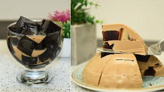 ¿Cómo hacer Gelatina de Café y Mosaico? Receta fácil/Gelatina de Café: Receta casera paso a paso