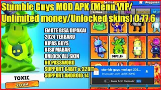 Stumble Guys Mod Apk 0.77.6 Hack Mediafire Download Link _ Stumble Guys Mod Menu 0.77.6