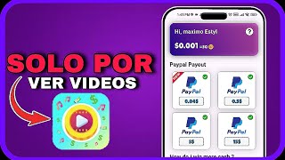 LA MEJOR APP PARA GANAR DINERO 🤑 POR PAYPAL 🔥 POR SOLO VER VIDEOS 2024