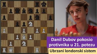 Danil Dubov pokosio protivnika u 21. potezu - ubrzani londonski sistem