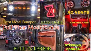 Full Modified Mahindra Thar | Mahindra Thar Modification | Best Accessories for THAR | Karol Bagh