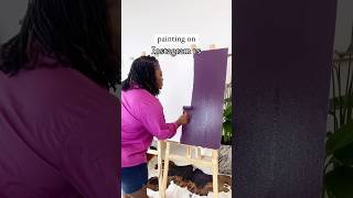 🎨 How To Paint #Canvasart #PurpleHues 💜💜 #howtocreate