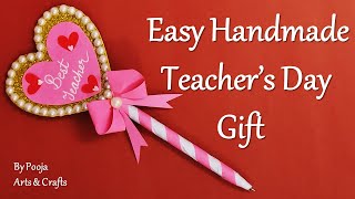 Easy handmade teacher's day gift | Pen decoration for teacher's day | Teacher's day gift ideas | DIY