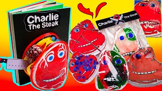 ★🥩MAKING CHARLIE THE STEAK SQUISHY GAMEBOOK🕹+CHARLIE STEAK SQUISHY PLAY 찰리 더 스테이크 스퀴시게임북 만들기🎖