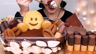 떠먹는 티라미수🍫☕ 초콜릿크림슈 와플텐 등등등 TIRAMISU CHOCOLATE DESSERT MUKBANG ティラミスチョコレートデザート