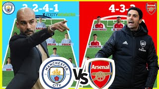 ARSENAL VS MAN CITY HEAD TO HEAD POTENTIAL STARTING LINE UP | EPL 2023/2024🔥