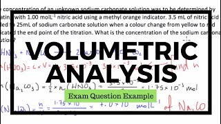 Volumetric Analysis - An Introduction