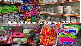 BELANJA BULANAN SEPTEMBER , Beli Seperlunya Saja Sesuai Bajad