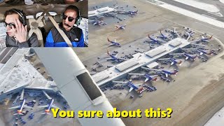 We flew over Chicago Midway in a Cessna 172 (with ATC)