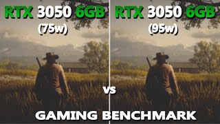 RTX 3050 6GB (75w) vs (95w) Gaming Test | MSI Bravo 15 vs Asus ROG Strix G15 Gaming Test | #rtx3050