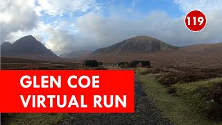 Treadmill Virtual Run 119: Glen Coe, Scotland, UK