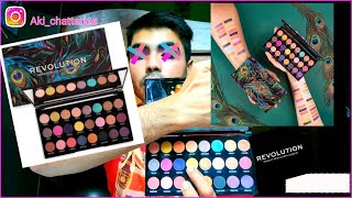 Trying out makeup revolution creative vol 1  Pallete review