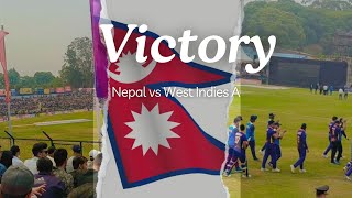 victory ✋ Nepal vs West Indies A...... Final #nepal #viral #cricket #foryou